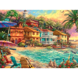 Buffalo Games - Chuck Pinson - Island Time - 1500 Piece Jigsaw Puzzle for Adults Challenging Puzzle Perfect for Game Nights - Finished Puzzle Size is 38.50 x 26.50