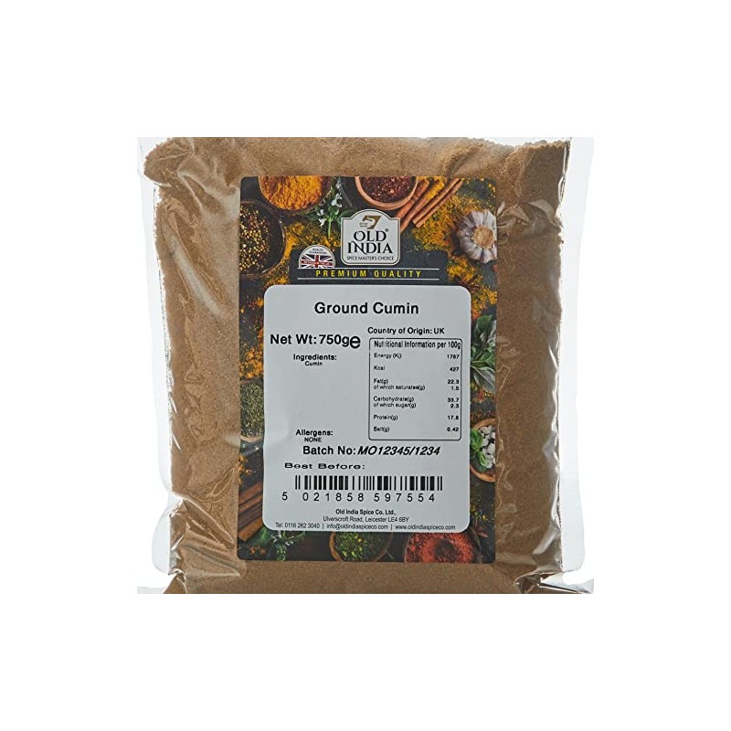 Old India Ground Cumin 750g