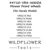 WILDFLOWER Tools 44710-VR8-N00ZA Mower Front Wheels for Honda HRN216, Pack