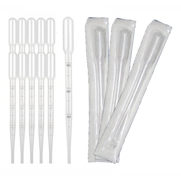 MMK SCIENTIFIC Sterilized, Individually Packaged Poly Dropper Pipette, Clean, Disposable,