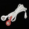 10pcs / bag 2.35mm 1.5m 2‑In‑1 Button Type Electrode Lead