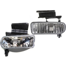 CarLights360: For 2000 2001 Chevy Tahoe Fog Light Assembly Driver and Passenger Side Pair w/Bulbs DOT Certified Replacement For GM2592113, GM2593113