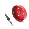 Yuhtech 150mm Hole Saw with Centre Drill, HSS M42 Bimetal