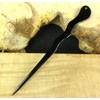 JWL (1) Aluminum Black Spiral 6" Hair Stick Pick Pic