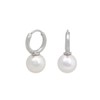 Volume Pearl One Touch Earrings OTE125111P White / 볼륨 진주