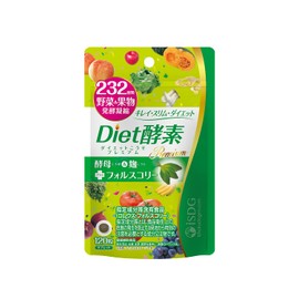 ISDG Diet Enzyme Supplement, 232 Types of Vegetables & Fruits, Fermentation Concentrate, Compound Plant Fermented Powder, Yeast, Koji Formula, Plant Enzymes, Lactobacillus Fermentation, Burning Ingredients, Diet Supplement, Made in Japan, 120 Tablets, 30 Day Supply