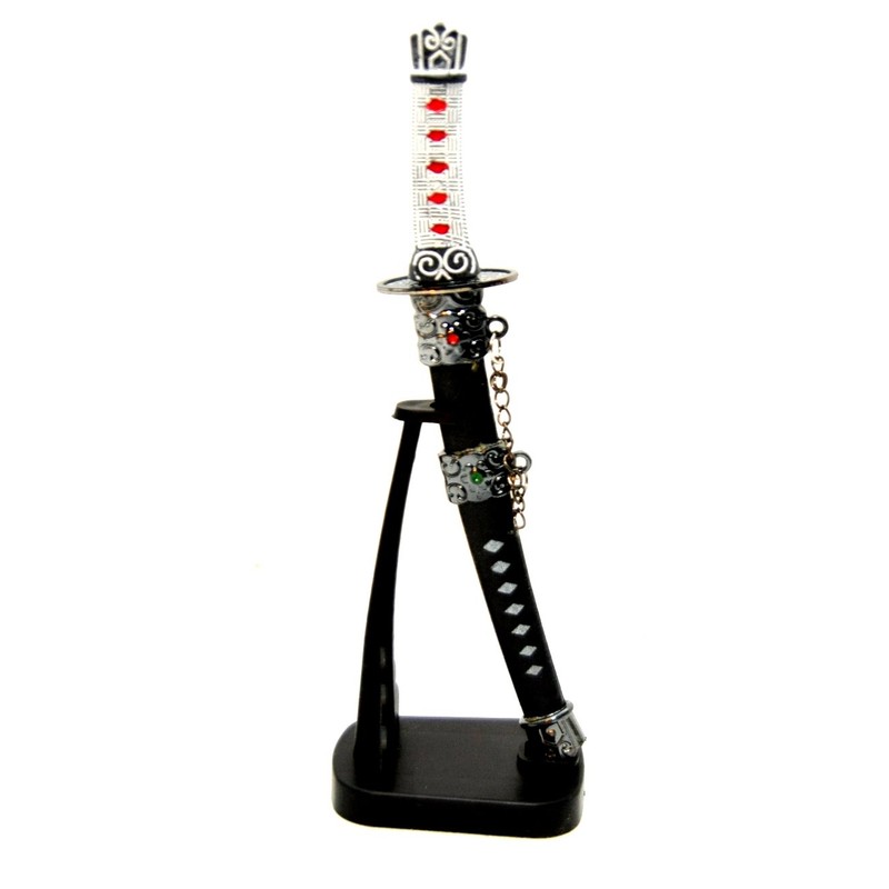 2 x Letter Openers Sword Samurai Ninja 17 cm Table