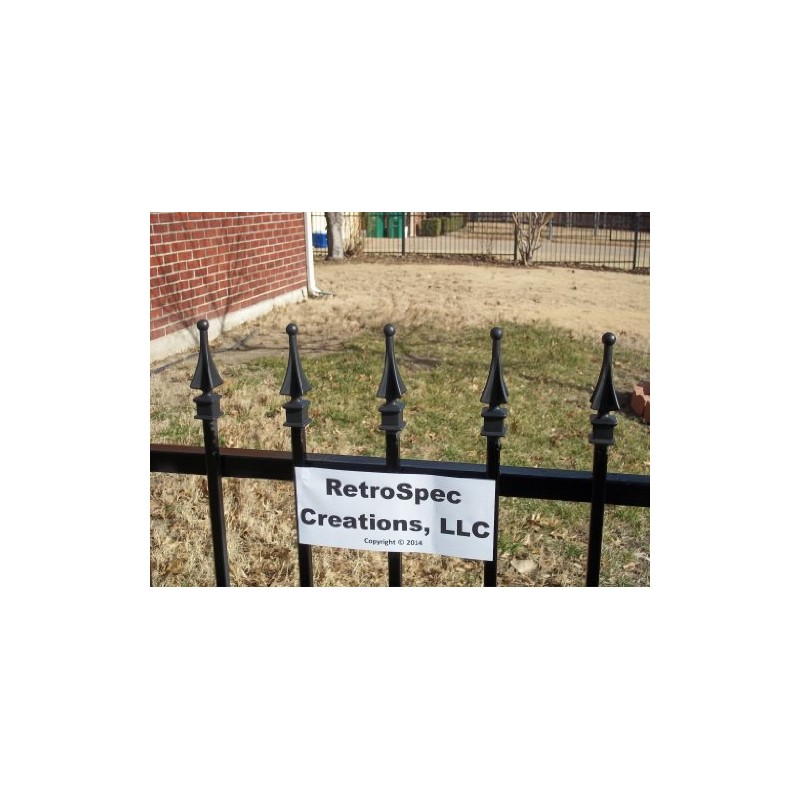 Pack of 10 Each for 1/2” Black Plastic Finial Tops