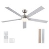 60 Inch Ceiling Fans with Lights and Remote, 6 Speed