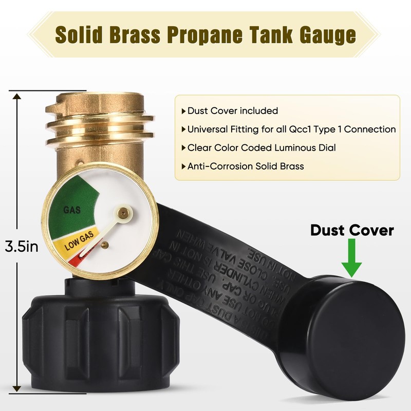 Champs Propane Tank Gauge Level Indicator Leak Detector Propane Gas
