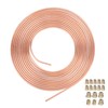 Flexible 25 Feet 3/16 Inch Copper Brake Line Hose Kit