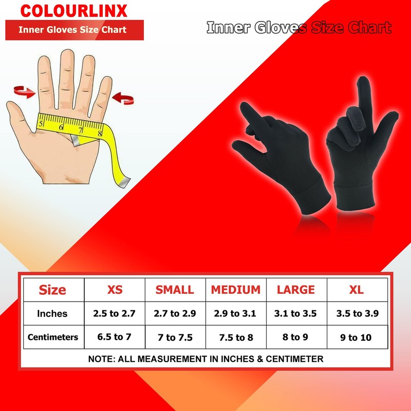 Swift Wear Thin Silk Liner Inner Gloves Bike Motorcycle Skiing