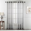 Home Beyond & HB design - Grey Plaid Sheer Curtains
