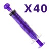 Gufastoe Pack of 40 10 ml Syringes with Protective Caps