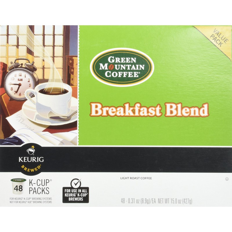 Green Mountain Coffee Breakfast Blend, K-Cup Portion Pack for Keurig