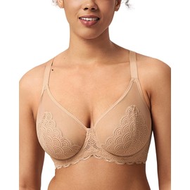 HSIA Minimizer Bras for Women Large Bust Full Coverage Lace Plus Size Bra - Mermaid Scales