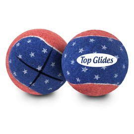 Top Glides Precut Walker Tennis Ball Glides (Patriotic)