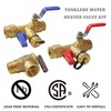 Hourleey 3/4 Inch IPS Isolator Tankless Water Heater Service Valve