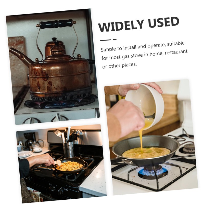 LABRIMP 5pcs Gas Stove Switch Knobs Replacement Stainless Steel Control