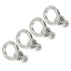 sourcing map M6 1/4"x0.47" Stainless Steel Eye Bolts Threaded Screw
