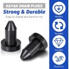 12 Pcs Kayak Drain Plug,Universal Rubber Kayak Scupper Plug,1/2" Water