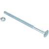AHCMetric MILD Steel Cup Square Bolts with Nuts (ZINC &