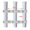 BigTron Fishing Rod/Reel Holders One Piece 3 Rack/Pole, Side-Mount Slotted
