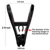 TOFIIGREM Black Hanger Clips 60 PCS, Multi-Purpose Plastic Clips Perfect