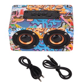 Bluetooth Speaker Heavy Bass USB Rechargeable Support Memory Card MP3 AUX Input Wireless Speaker for Home PartyColorful