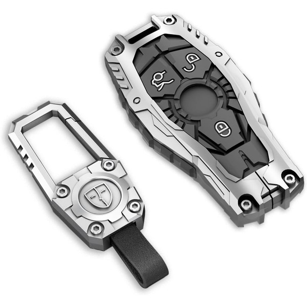 Cavlobe Zinc Alloy Key Fob Cover,Keychain,Full Protection Car Key Case