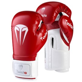 Twisto Boxing Gloves Sparring X7 (10 oz, Red/White)