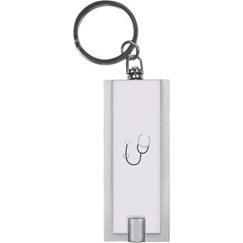 Azeeda 'A Stethoscope to Monitor Your Heart ' Keyring LED Torch (KT00034718)