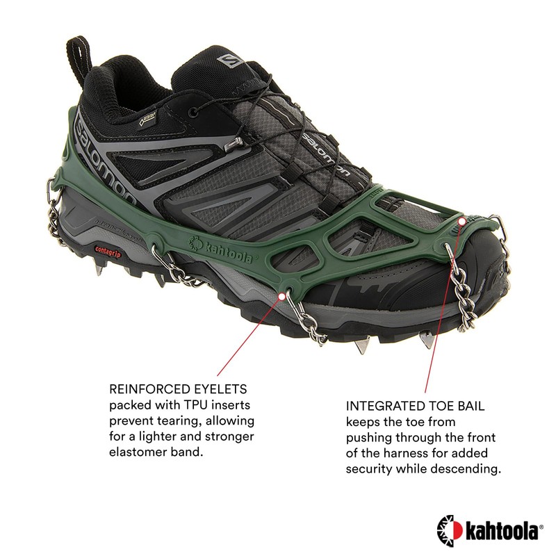 Kahtoola MICROspikes Footwear Traction for Winter Trail Hiking & Ice