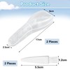 Pack of 2 Transparent Waterproof Shaving Case and 2 Brushes,