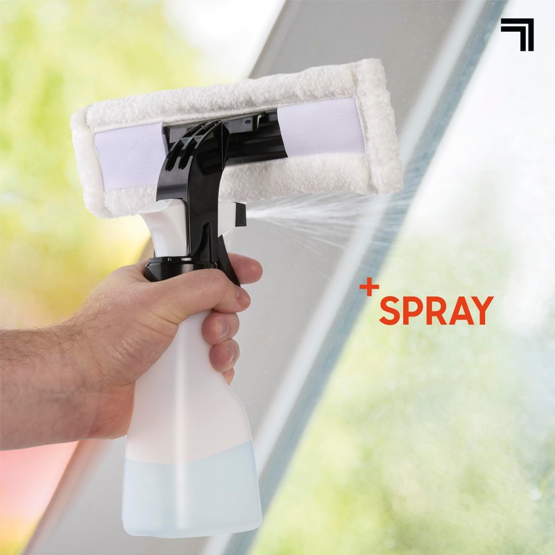 Sharper Image® 2-in-1 Window Vacuum Cleaner Kit – Cordless Squeegee,