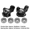 1Pair Aluminum Alloy Metal Front Steering Cup RC Car Upgrade