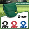 Golf Putter Covers DF3 Mallet Putter Headcover Map Embroidery Mallet