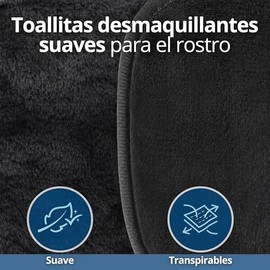 Triko 12 Pads Desmaquillantes Reutilizables de Microfibra con Bolsa de Lavado, Toallas Suaves para Limpieza Facial, Ecológicas y Prácticas