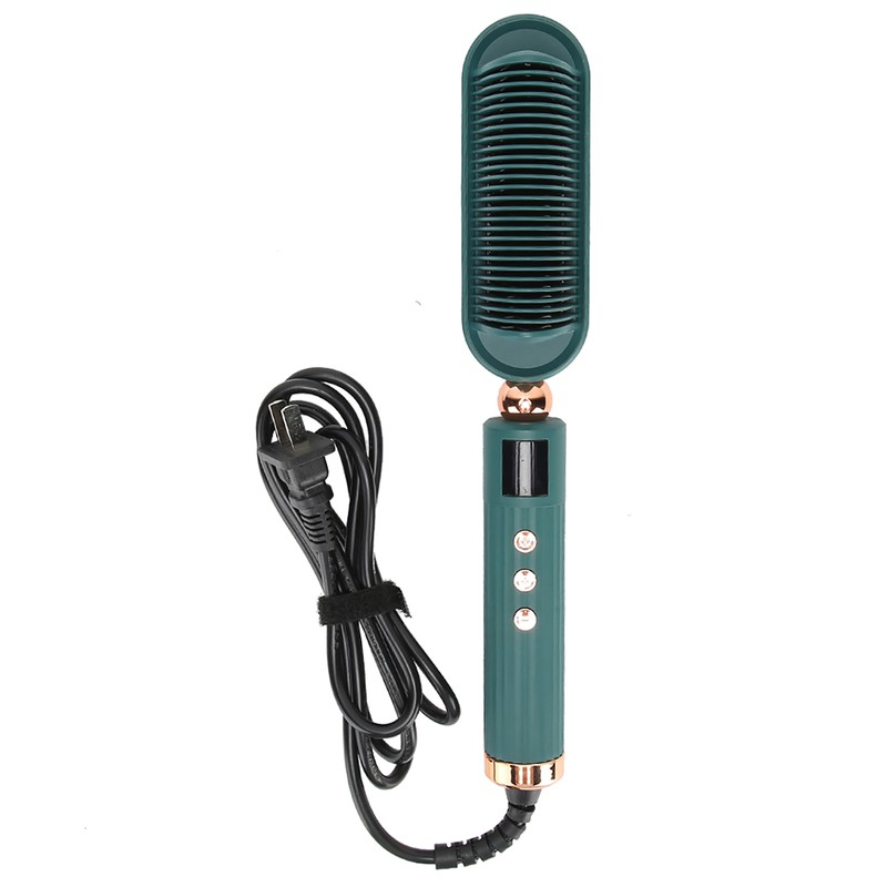 Professional Electric Hair Comb Brush Ionic Hair Straightener Hairstyling Tool