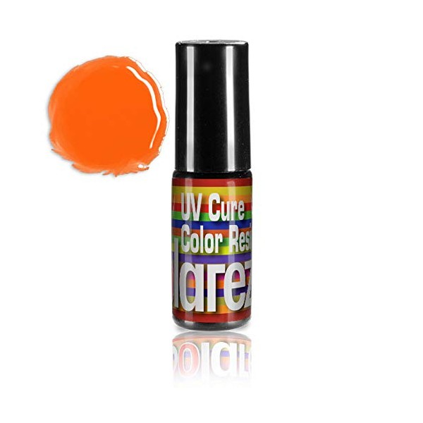 Solarez COLORS ~ UV Cure FLUORESCENT ORANGE Semi-Translucent Resin (5 gm) w/brush applicator - Fly Tie Hot Spots, Trigger Points, Hobby, Crafts, Jewelry, Artwork, Metals, Wood, Plastic, Acrylics