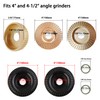 Angle Grinder Attachments Wood Carving Disc Set for 4" or