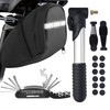 MASPODER Bike Tool Kit, Bike Saddle bag with Bike Pump