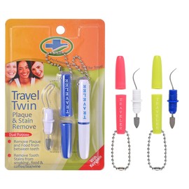 Dental travel Cleaning Kit (blue & white, 1 pair)