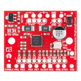 SparkFun Big Easy Driver Stepper Motor Driver Board for bi-Polar Stepper Motors up to a max 2A/Phase Maximum Motor Drive Voltage of Around 30V Includes on-Board 5V/3.3V Regulation Allegro A4988 Chip