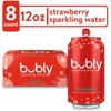 Bubly Strawberry Sparkling Water, 12 fl oz, 8 Pack Cans