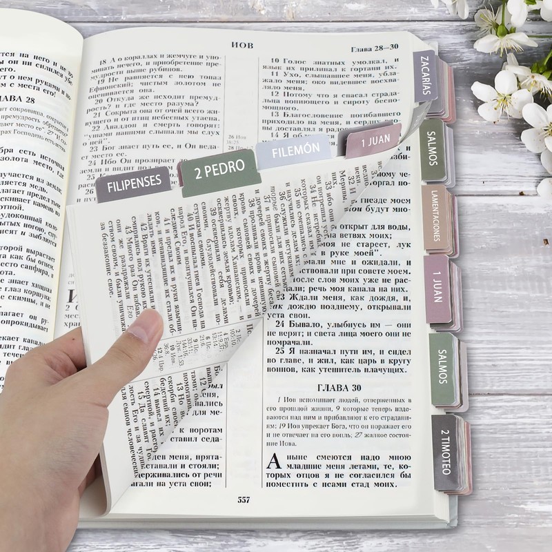 Bible Tabs for Women & Men 84 pcs Laminated Bible
