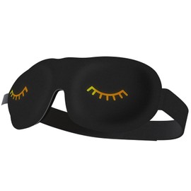 Eye Mask | Eyelash Extension Friendly | Eye Masks for Sleeping | Sleep Masks for Women & Men | Straps for Dream Comfort & Adjustability | Black