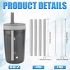 4pcs Metal Straw Replacement for Zak 15 oz, with 2