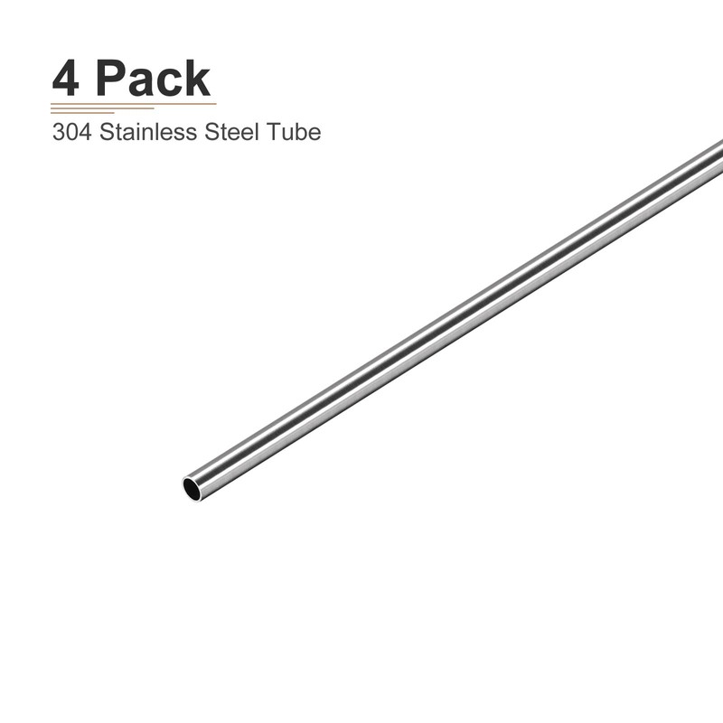 DTGN 5mm x 0.4mm x 250mm 304 Stainless Steel Tubes