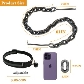 Dog Leash Funny, Funny Oversized Chain for Small Dogs, 6FT Plastic Material Funny Pet Leash, Funny Gifts for Small Dogs, Dog Leash That Looks Like a Huge Chain
